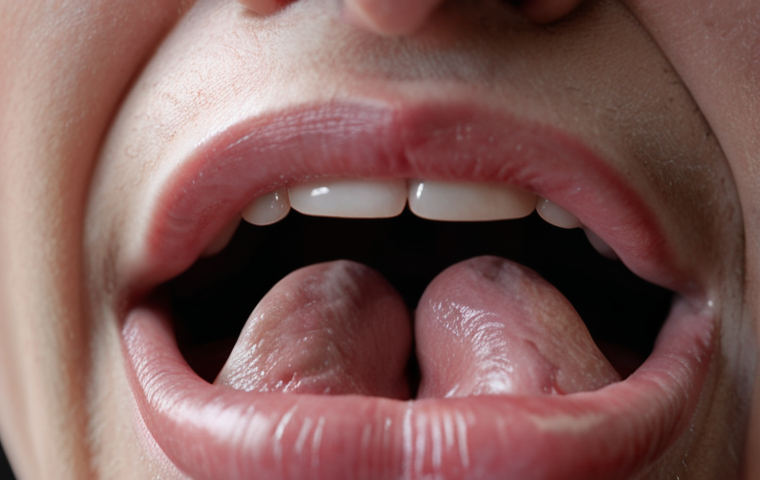 ** Close-up of a person's mouth articulating sounds, possibly with a visual aid showing tongue and lip positions. Focus on clarity and phonetic precision.
**