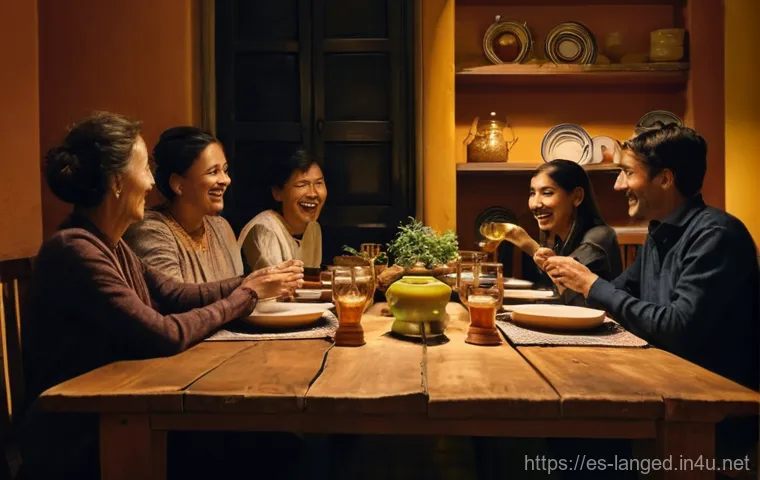 언어 교육에서의 문화 교육 - **Prompt:** A heartwarming and visually rich scene depicting a "Día de Muertos" (Day of the Dead) ce...